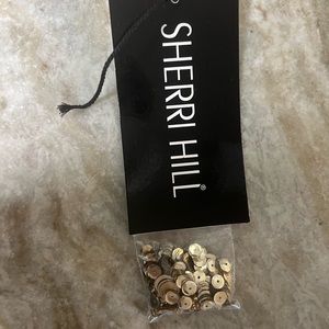 Sherri Hill Gold Sequin Mini Dress